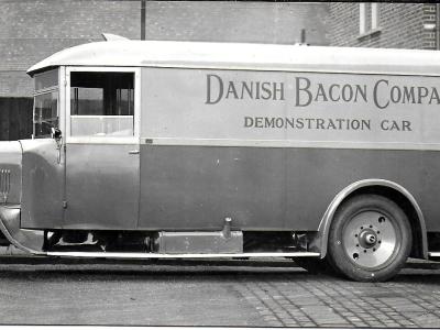 Long wheelbase demonstration van for Danish Bacon Company